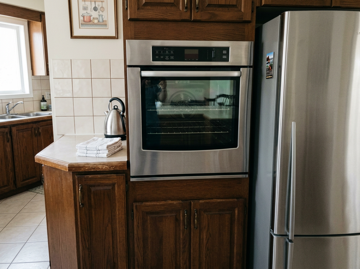 kitchen appliances after cleaning by Reset and Bloom Co.